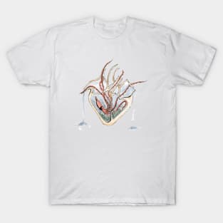 Squid Heart Aquarium T-Shirt